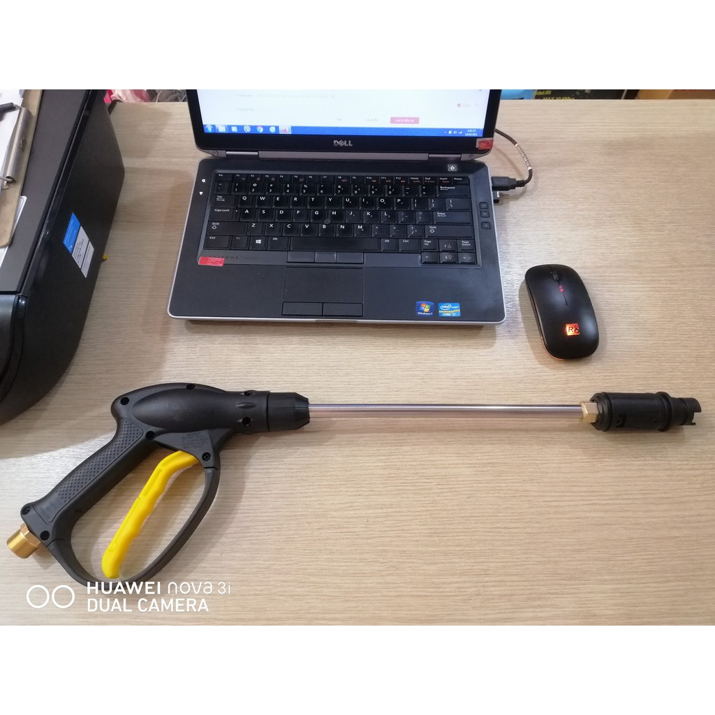 Súng rửa xe áp lực cao Chuẩn Ren 22 cao cấp ( tặng thanh nối dài inox)