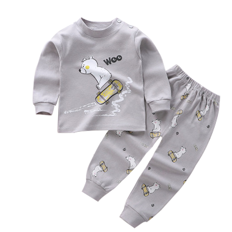 Bộ Đồ Ngủ Pijama 2 Món Họa Tiết Hoạt Hình Cho Bé