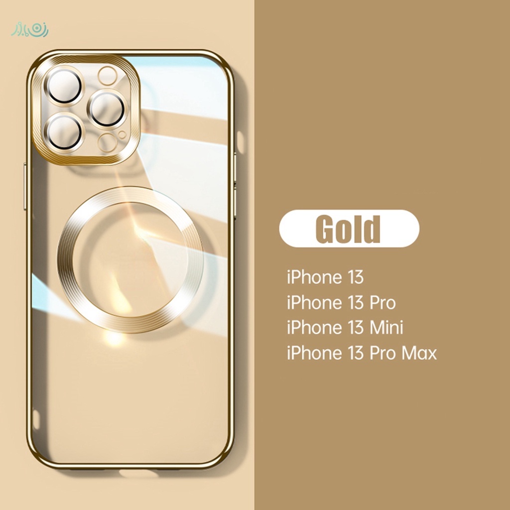 Ốp Điện Thoại Silicon Trong Suốt Mạ Viền 6D Sang Trọng Chống Sốc Cho iPhone 13 Pro MA