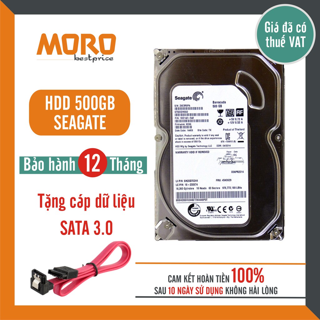 Ổ cứng HDD Seagate|Western 500GB - 1TB - 2TB - 4TB - 6TB (Tháo máy đồng bộ - mới trên 95%) - Bảo hành lỗi 1 đổi 1