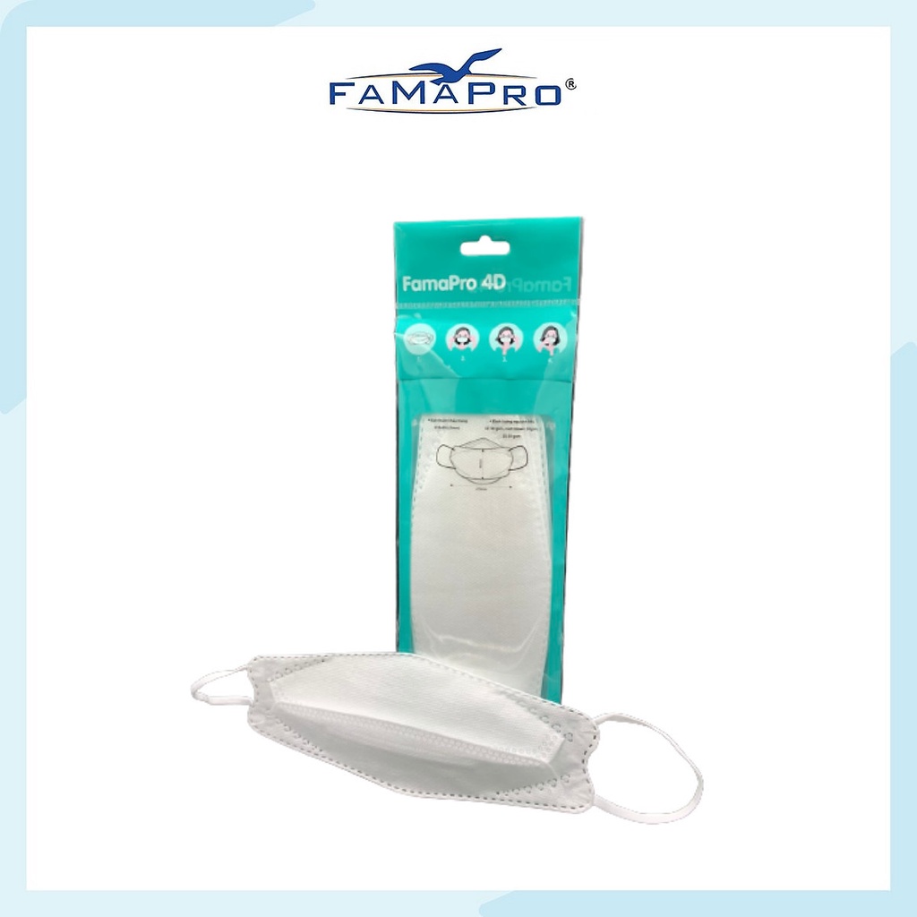 Khẩu trang KF94 Famapro 4D (5 cái/ túi) - Kiểu dáng Hàn Quốc