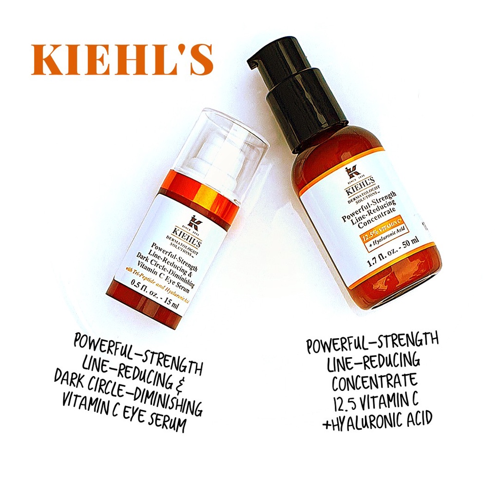 Serum chống lão hóa, giảm nếp nhăn, mờ thâm nám Kiehl's Vitamin C 1.5ml