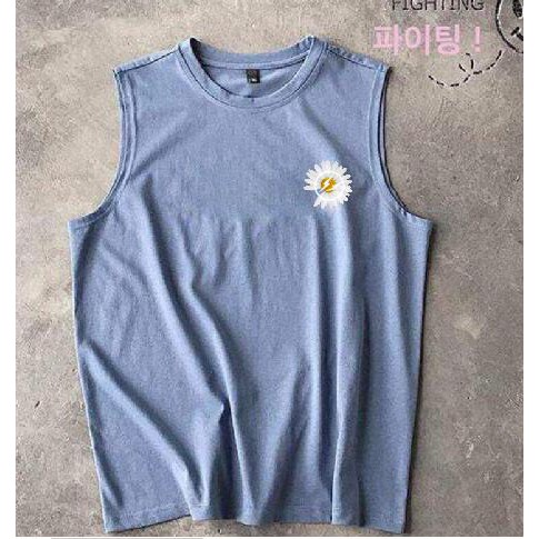 Áo tanktop HOA CÚC Fox uniseX