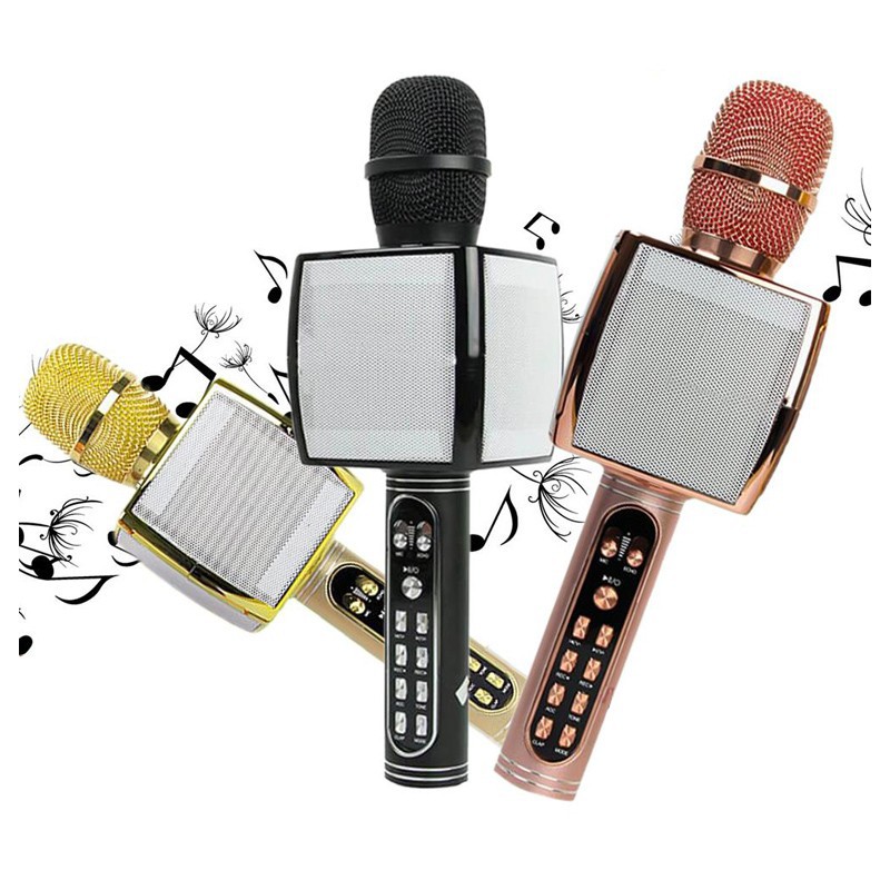 Mic Hát Karaoke YS 91, Mic Karaoke Kiêm Loa Bluetooth Cao Cấp, Âm Thanh Sống Động, Giọng Hát Nhẹ Nhàng, Bay Bổng