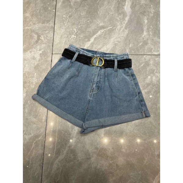 Quần sooc jeans đai chun C.D hàng QCL1