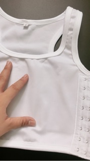 [ Hỏa Tốc ]Áo Nịt tomboy- Ngắn Có Viền [ Bản Nịt Gen Cứng Bó Trước Ngực ]