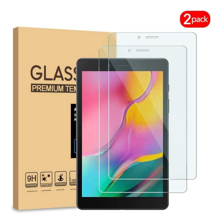 Set 2 Kính Cường Lực Bảo Vệ Màn Hình Máy Tính Bảng Samsung Galaxy Tab A 8.0 (2019) T295 Và Phụ Kiện