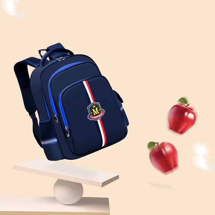 Balo chống gù, siêu nhẹ, phản quang dành cho học sinh lớp 1 size 37cm đựng vừa sổ a4 DAO-LT063