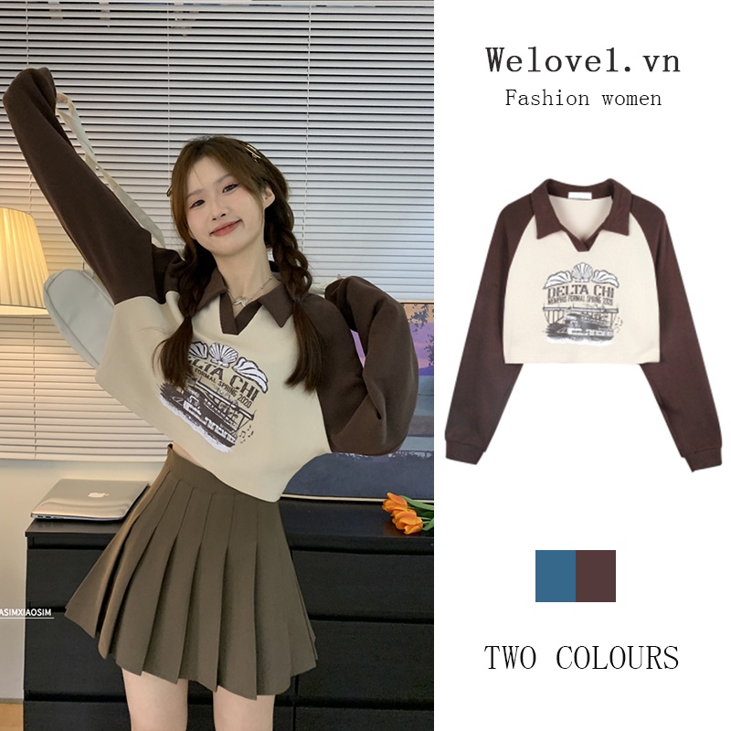 Áo Croptop Tay Ngắn Thêu Họa Tiết Phong Cách Hàn Quốc Thời Trang Cho Nữ