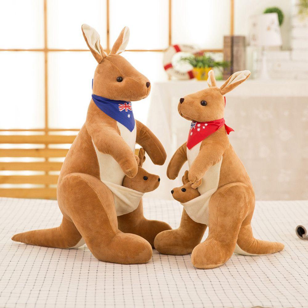 Thú Nhồi Bông Kangaroo Đeo Khăn Choàng Dễ Thương