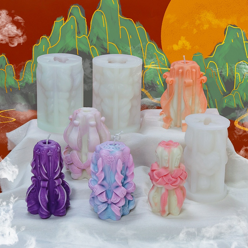 Khuôn Làm Nến / Sô Cô La / Kẹo Hình Hạt Đậu Nành 3D Bằng Silicone DIY