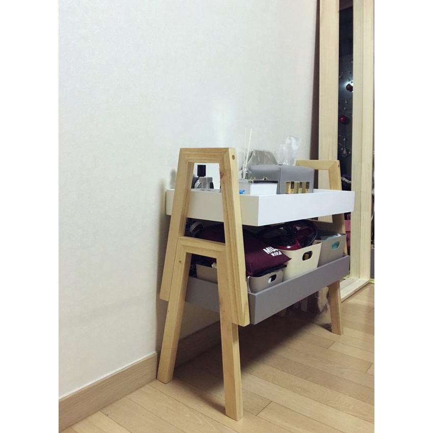 Khay đựng đồ đa năng hàn quốc lắp ráp màu xám - MW FURNITURE - Nội thất trang trí