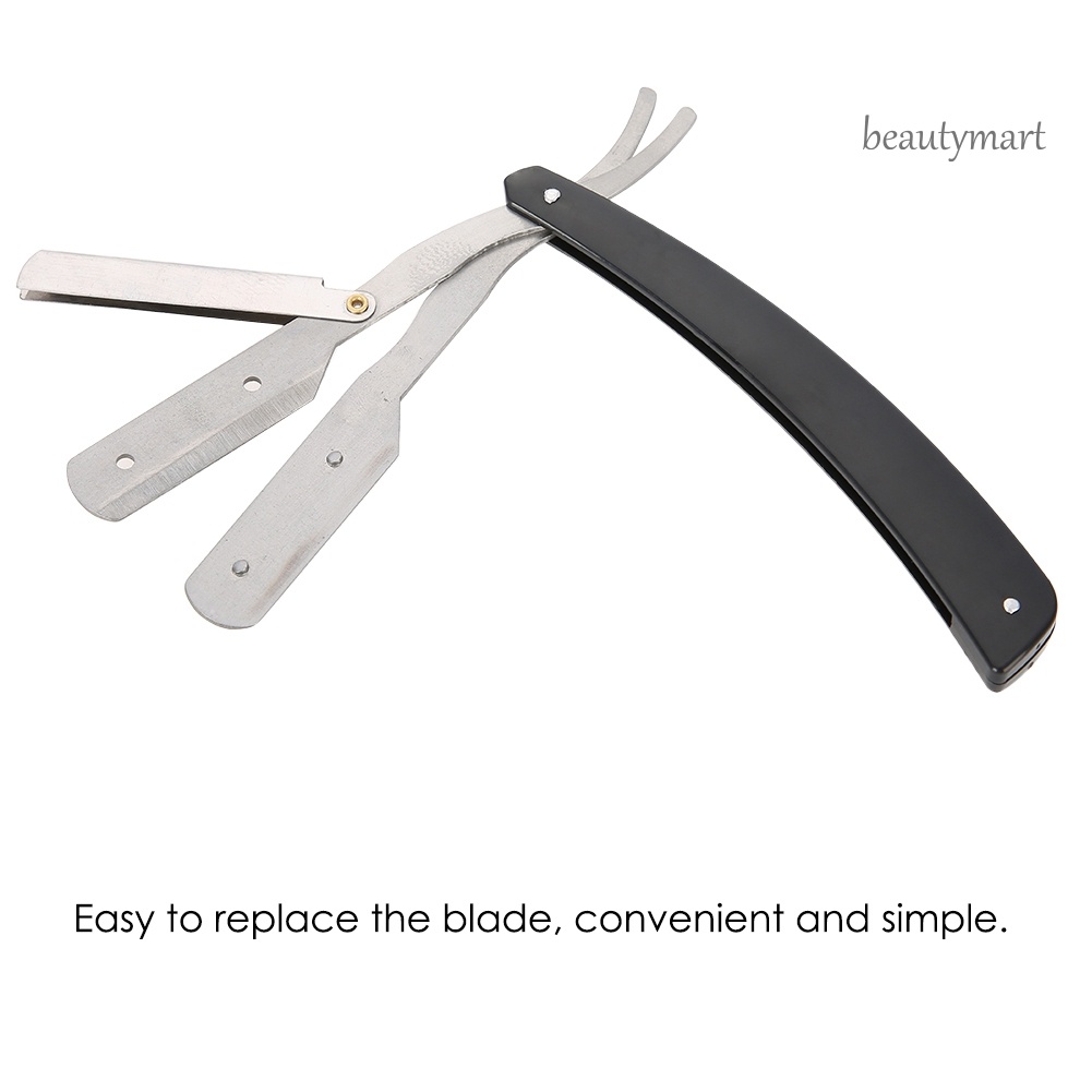 [Hàng mới về] Giá Đỡ Dao Cạo Râu/Lông Mày Bằng Thép Carbon Có Thể Gấp Gọn Cho Tiệm Cắt Tóc BMF
