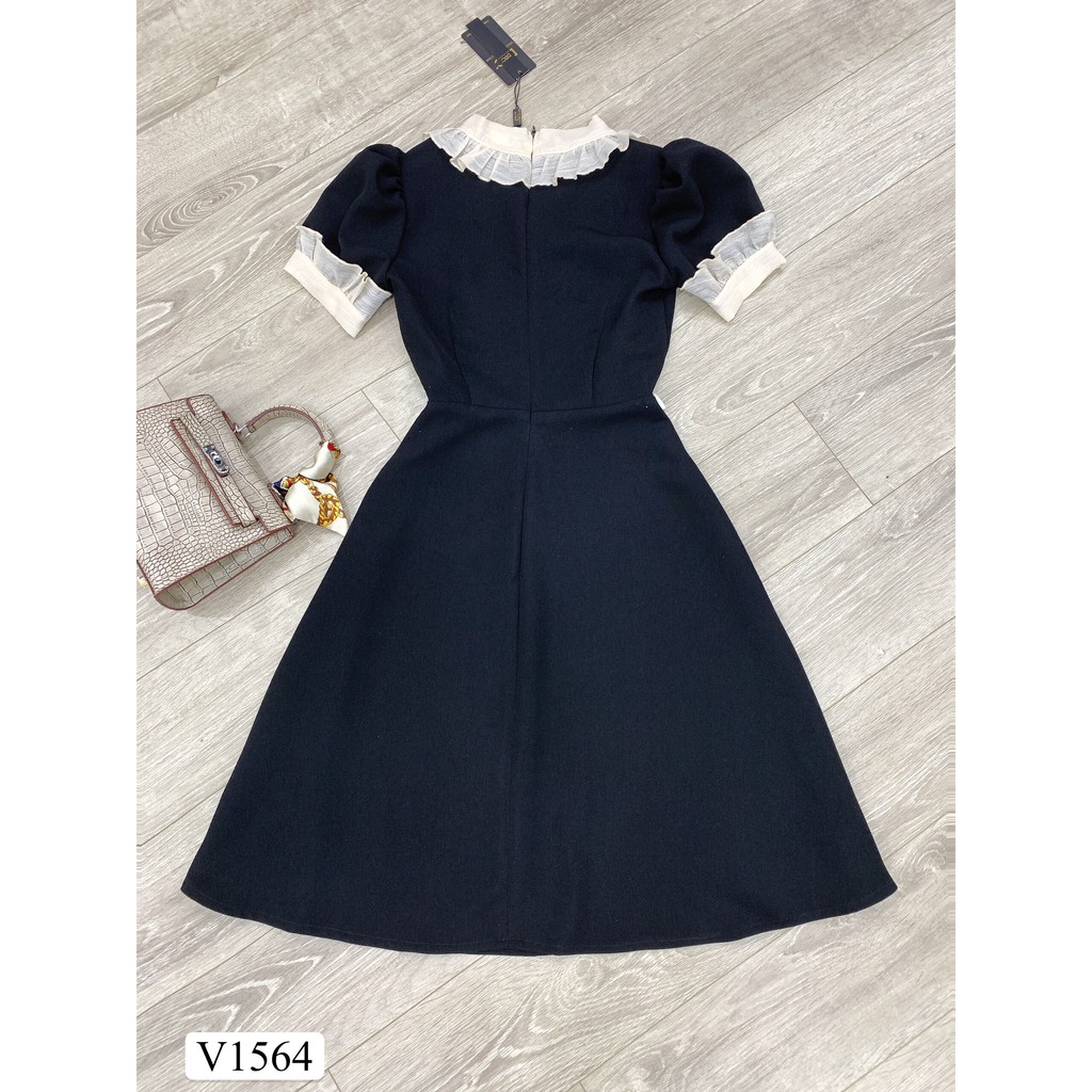 [Mã FAGREEN1505 giảm tới 30K đơn 99K] Váy đen xòe V1564 - Đẹp Shop DVC (Kèm ảnh thật trải sàn do shop tự chụp) | BigBuy360 - bigbuy360.vn