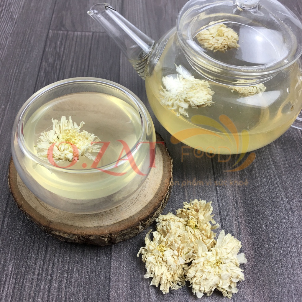 Trà hoa cúc trắng đẹp loại 1 O.ZAT Food 100g - giúp ngủ ngon an thần tăng cường hệ miễn dịch thanh lọc cơ thể