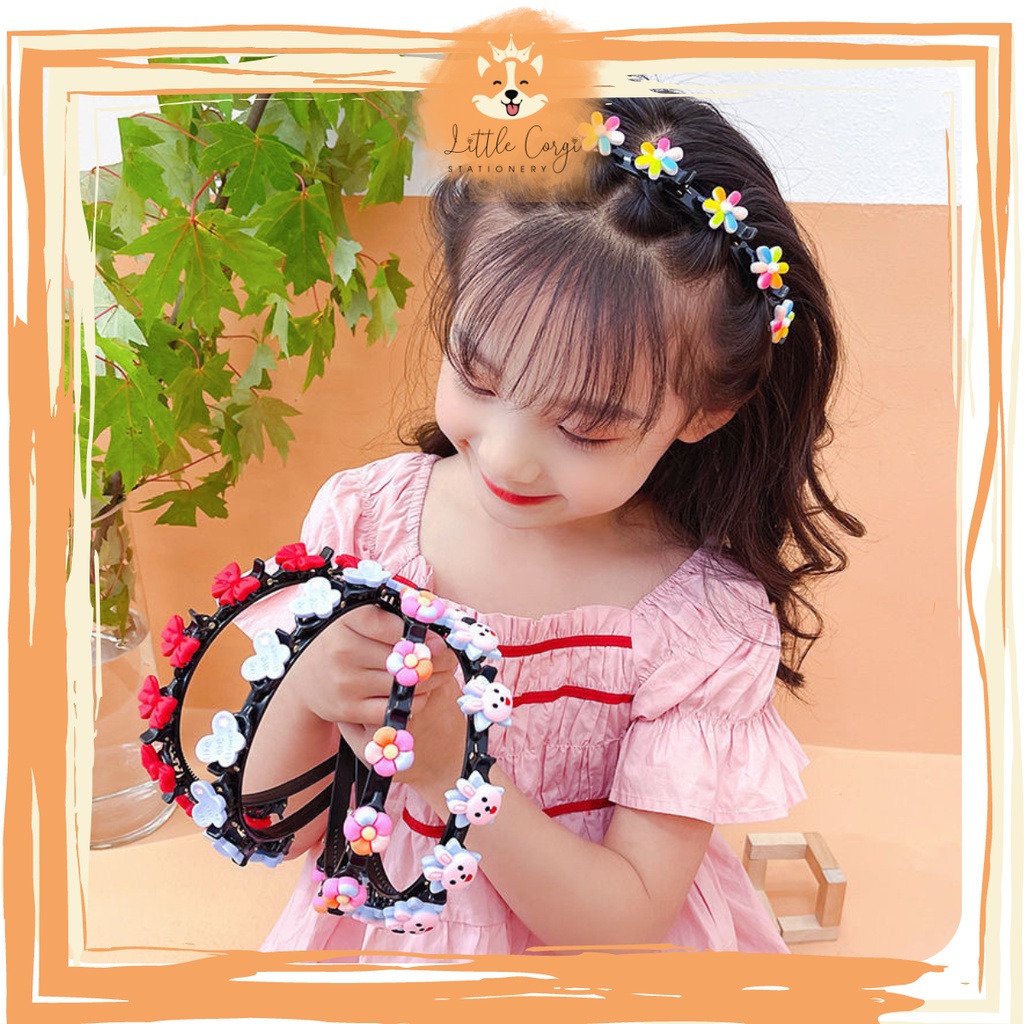 Cài tóc kẹp nhiều mẫu dễ thương cho bé - Bờm cài tóc gắn kẹp mỏ vịt hoạt hình cute