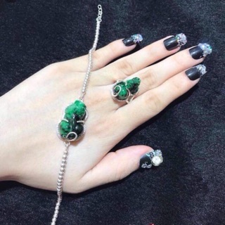 Combo tỳ hưu sơn thuỷ lên nhẫn và lắc tay