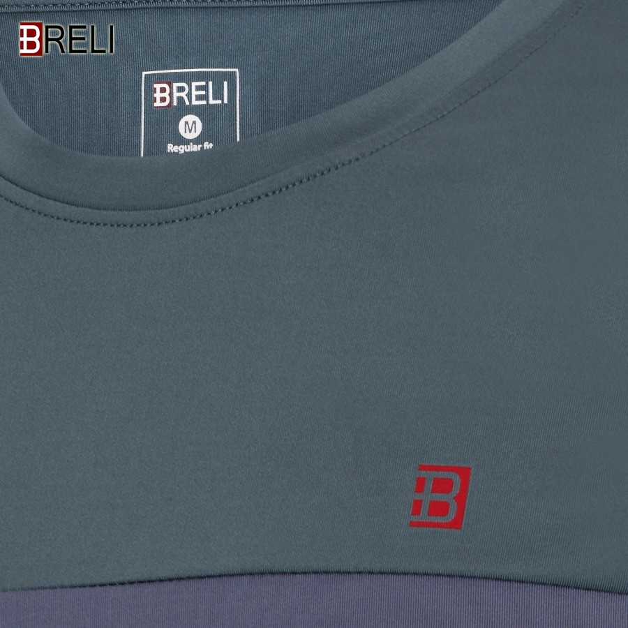 Áo thể thao nam cao cấp Breli - BAS2121-LGR Áo thun nam Tshirt thoáng khí kháng khuẩn chống tia UV
