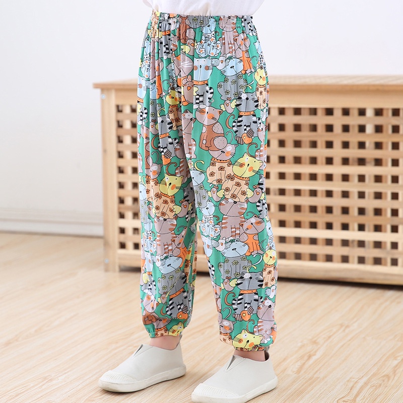 Quần Cotton Dài Chống Muỗi Thoáng Khí Cho Bé Mới