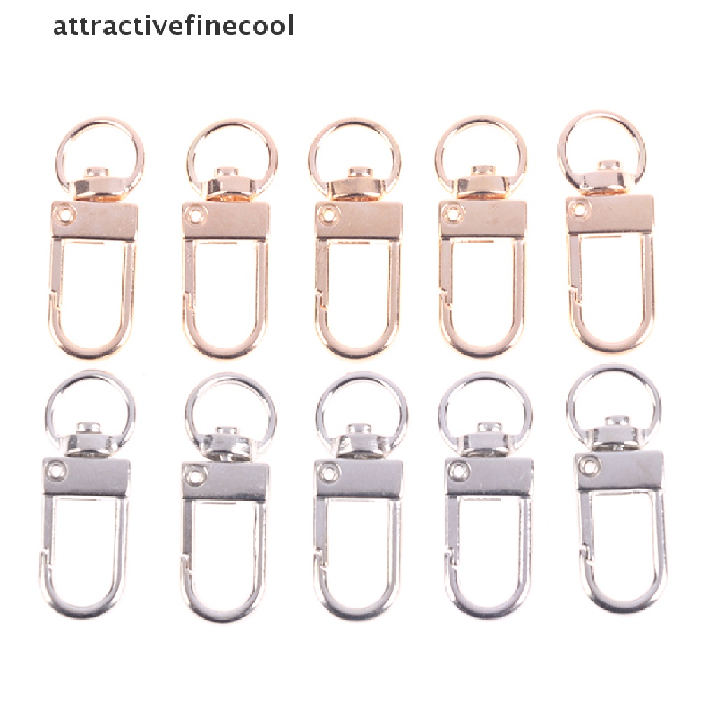 Set 10 Móc Khóa Tôm Hùm Kích Thước 13 * 34mm Dùng Để Làm Trang Sức Thủ Công