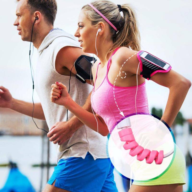 Set 2 vỏ bảo vệ dây cáp tai nghe dạng xoắn ốc màu sắc ngẫu nhiên