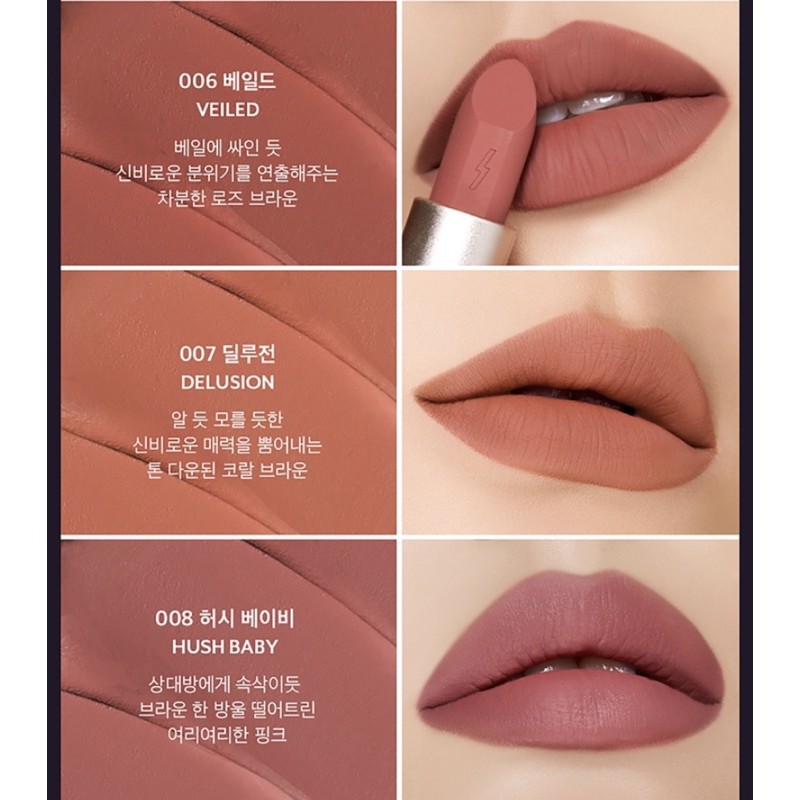 [order] Son thỏi Pony Effect Powdery Whisper Lipstick sale 65%