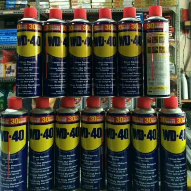 Chai Xịt WD-40 412ml Bôi Trơn, Làm Sạch, Chống Ẩm, Rỉ Sét Multi-Use Product