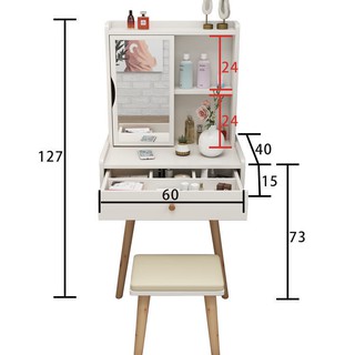 ❅❍Bàn trang điểm bắc âu phòng ngủ nhỏ 60cm đơn giản hiện đại tối 50cm mini <