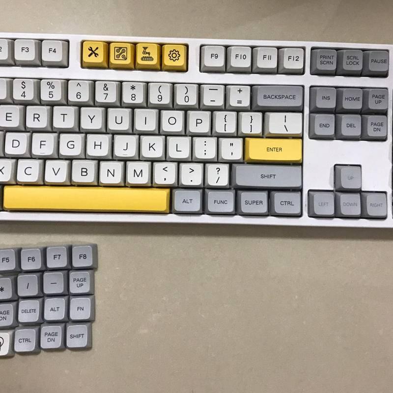 Heavy Industry Keycap 127 Keys PBT Dye-Sublimation MDA Profile Keycaps for Cherry MX Mechanical Keyboards