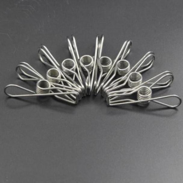 Móc kẹp tròn inox 304 phơi quần áo, Dù phơi đồ trẻ em bền chắc đẹp DUC HUY 99