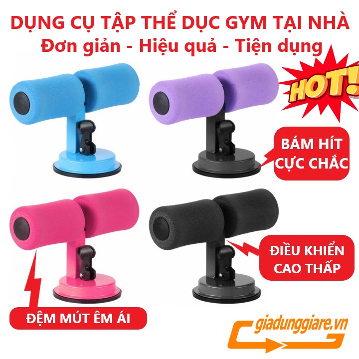 Dụng cụ tập cơ bụng tập thể thao tập GYM tập YOGA tại nhà giúp eo thon giảm mỡ bụng sử dụng đế hít chân không tiện lợi