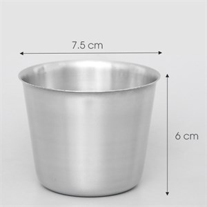 Ly làm đá inox hàng Việt Nam đường kính 7cm, 8cm, 9cm, 10cm - Ly inox làm đá để tủ lạnh tiện lợi