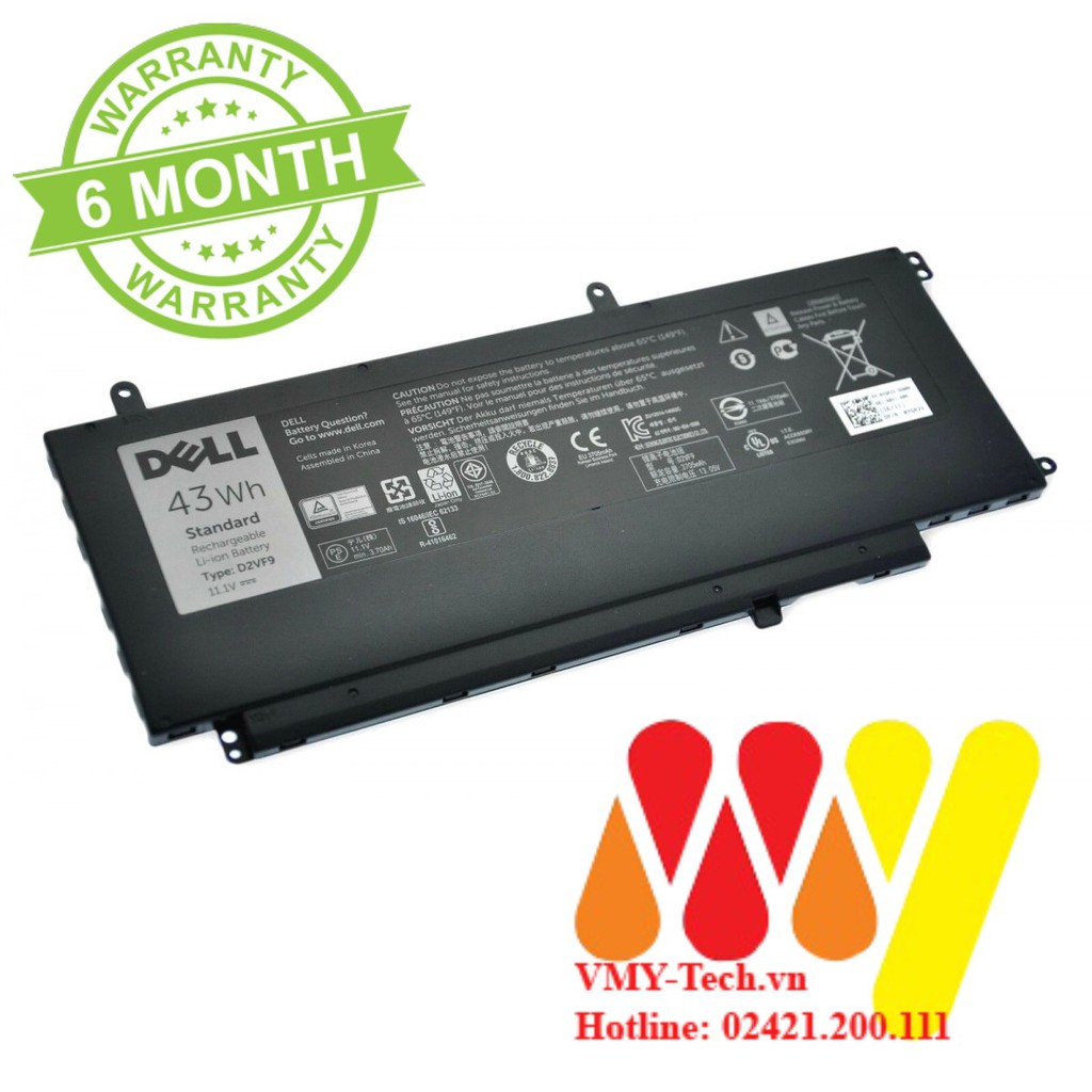 Pin laptop Dell  Inspiron 15 7548, 7547, D2VF9, 0YGR2V PXR51 0PXR51, Vostro 14-5459, 15-7548 15-7547 NEW ZIN