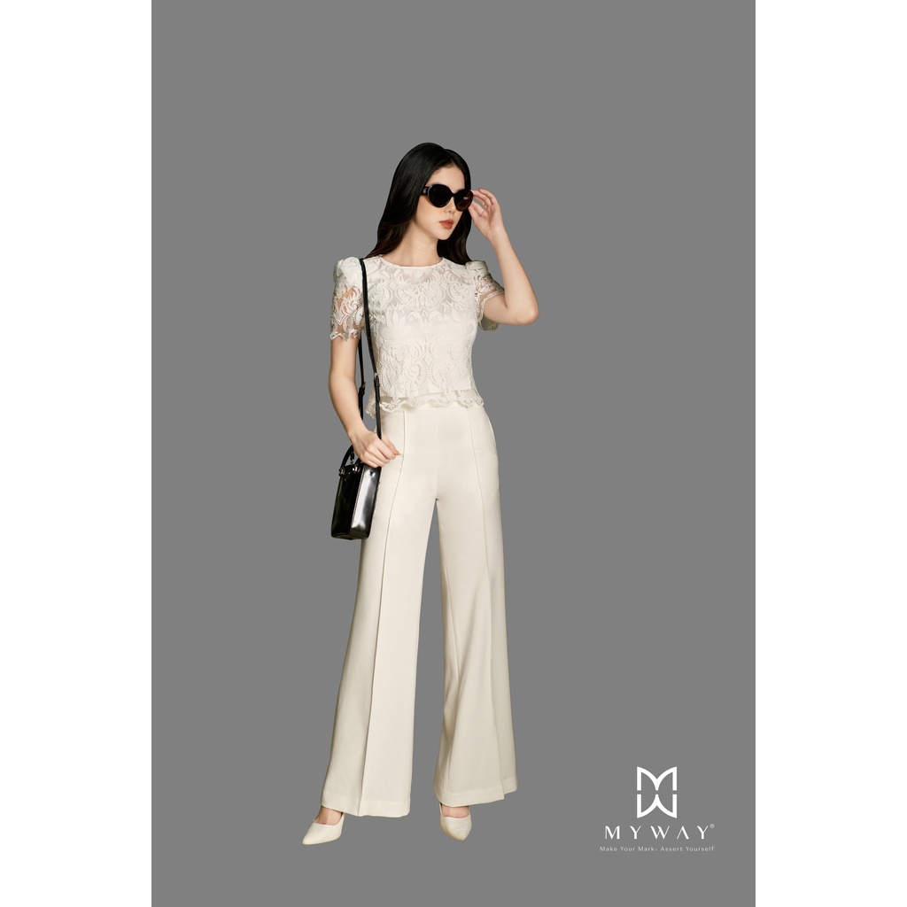 Áo Ren Nữ MY WAY Tay Bồng Dáng Ngắn Sang Trọng 3MA0507