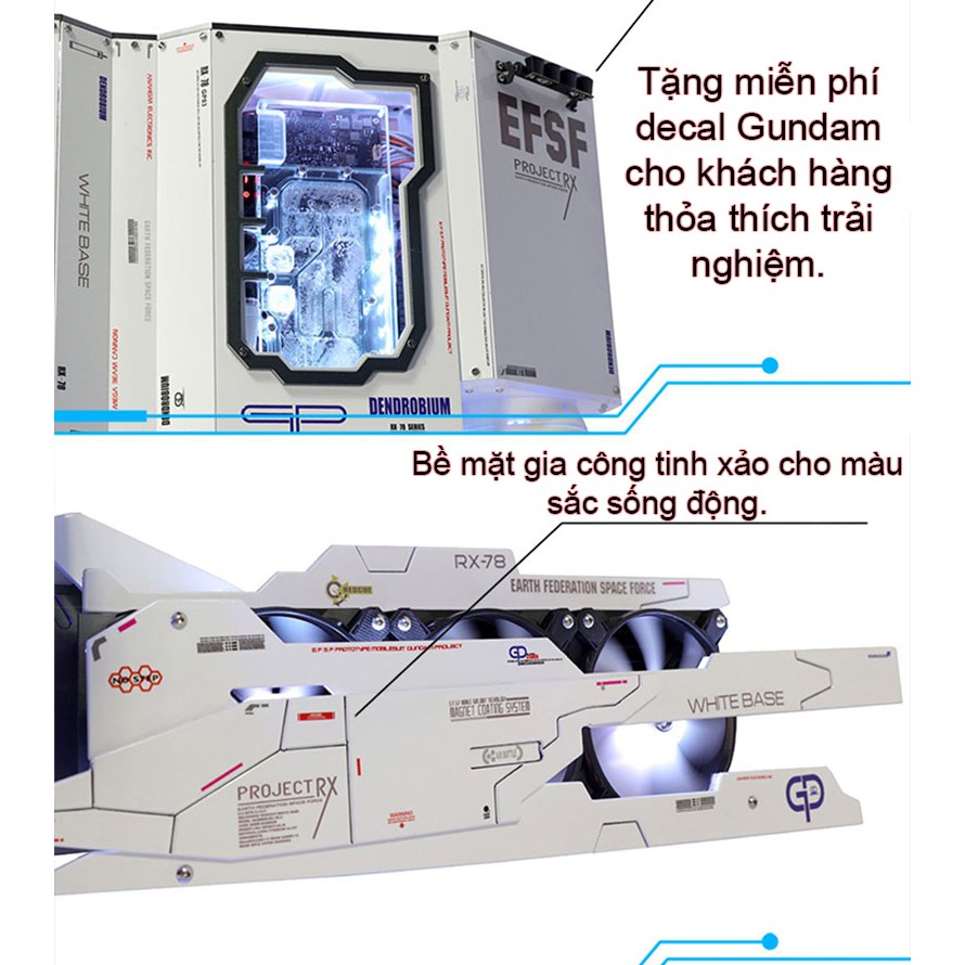 Vỏ case moding mô phỏng Moble Armor 1/144 Dendrobium FUXK GP03 Hyno Store