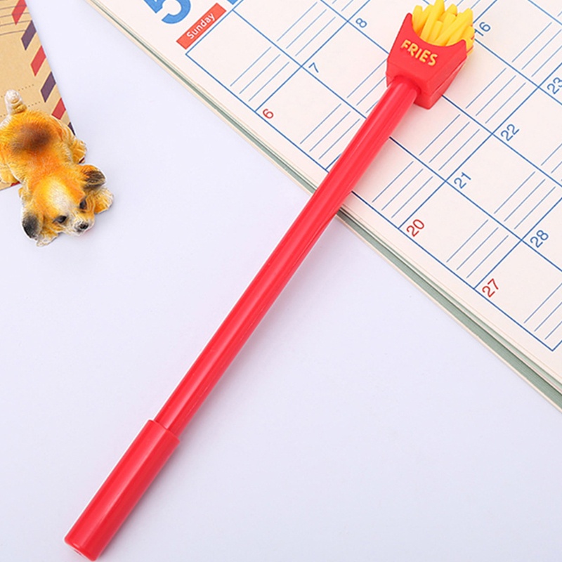 Set 4 Bút Mực Gel Màu Đen Có Thể Bơm Mực Được Phong Cách Hoạt Hình Xinh Xắn