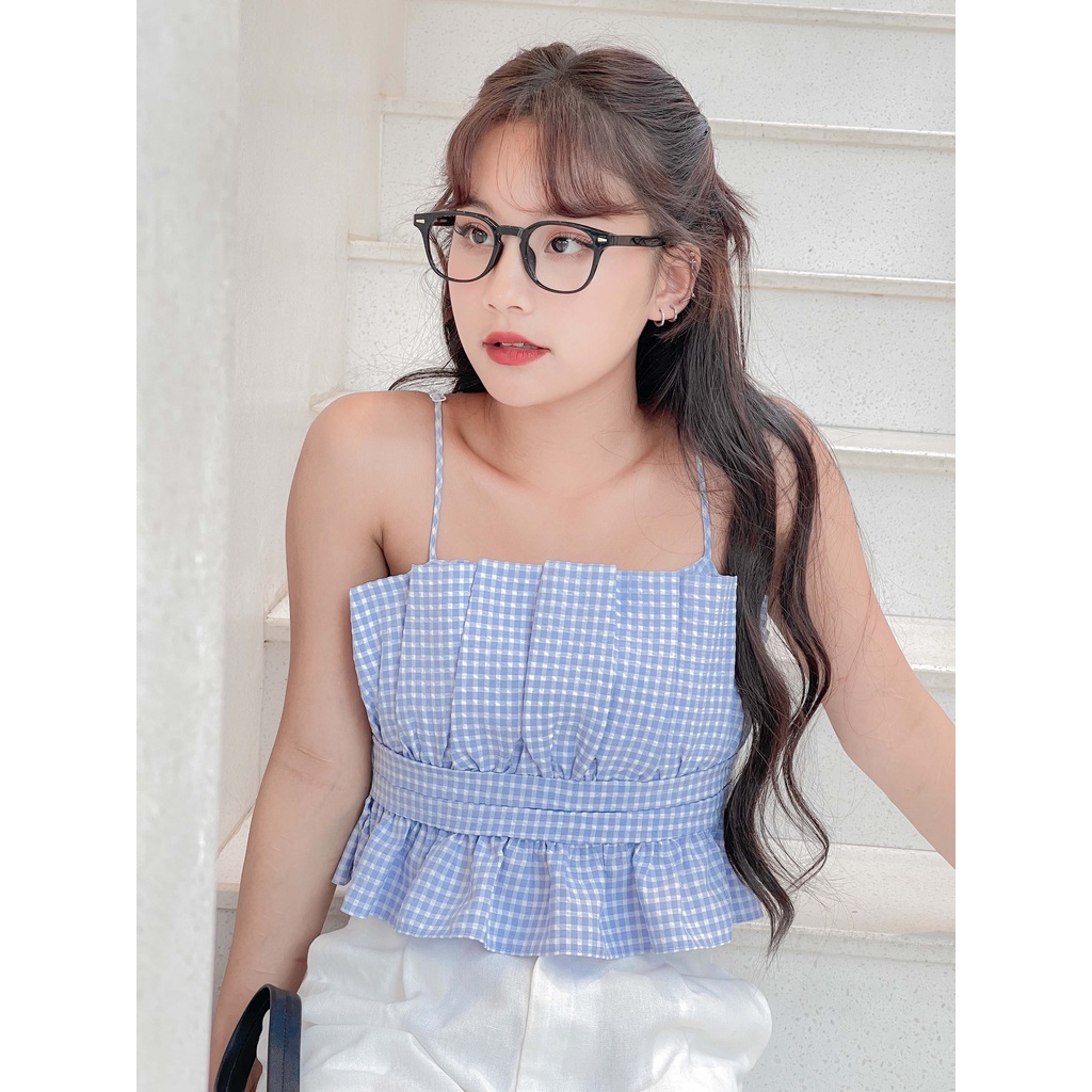 Gọng kính vuông nam nữ LILYEYEWEAR chất liệu nhựa dày dặn thiết kế màu sắc thời trang 7150