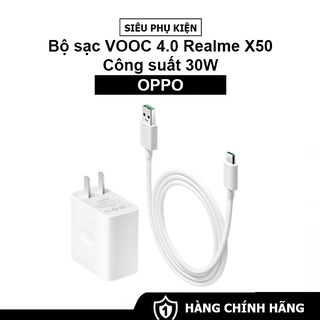 Bộ Sạc VOOC 4.0 Cho Realme X50 - Công Suất 30W - Hàng Chính Hãng