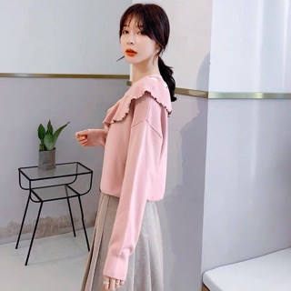 Áo len tiểu thư nơ ruy băng