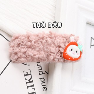 Kẹp tóc len nhiều mẫu dễ thương KT22
