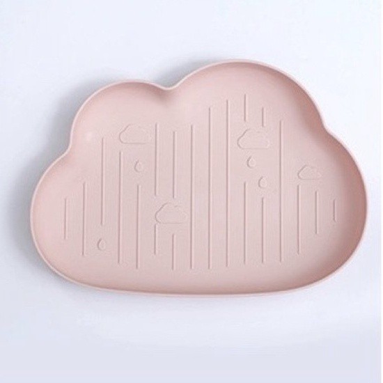 Khay Ăn Dặm Hình Đám Mây Cho Bé Đựng Bát Đũa Đồ Dùng Ăn Dặm Cho Bé