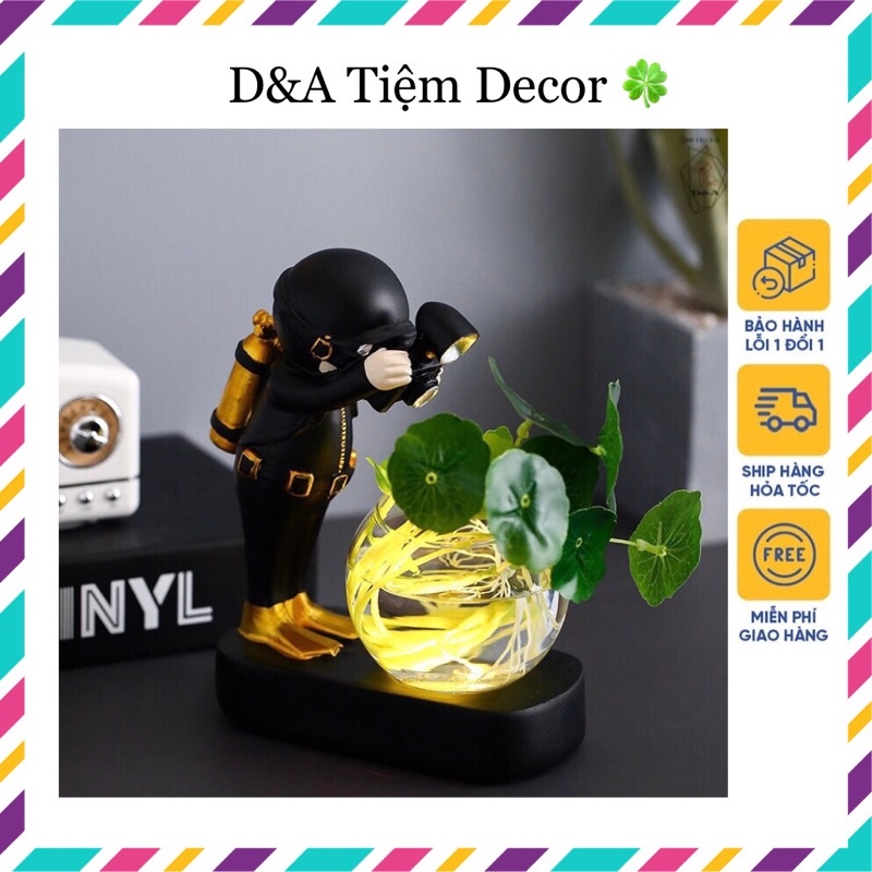 Đồ trang trí mô hình THỢ LẶN, mô hình THỢ LẶN trang trí phòng ngủ phòng khách