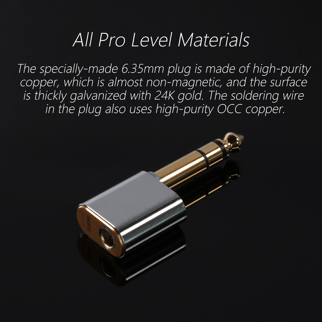 Đầu Nối Âm Thanh Cổng 6.35mm Male Sang 4.4mm Female ddHiFi DJ65B  Cho Thiết Bị Khuếch Đại Âm Thanh Máy Tính