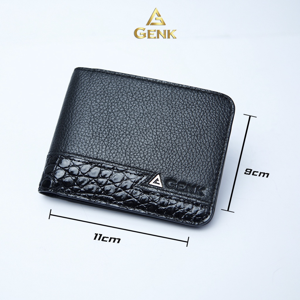 Ví Da Nam Cá Sấu Cao Cấp Thương Hiệu Genk - GBCS03