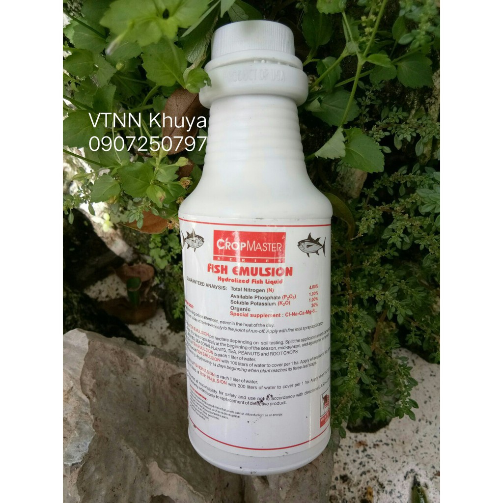 [SIEURE] Phân bón hữu cơ Fish Emulsion Đạm cá Mỹ 250ml hàng đẹp, phân phối chuyên nghiệp.
