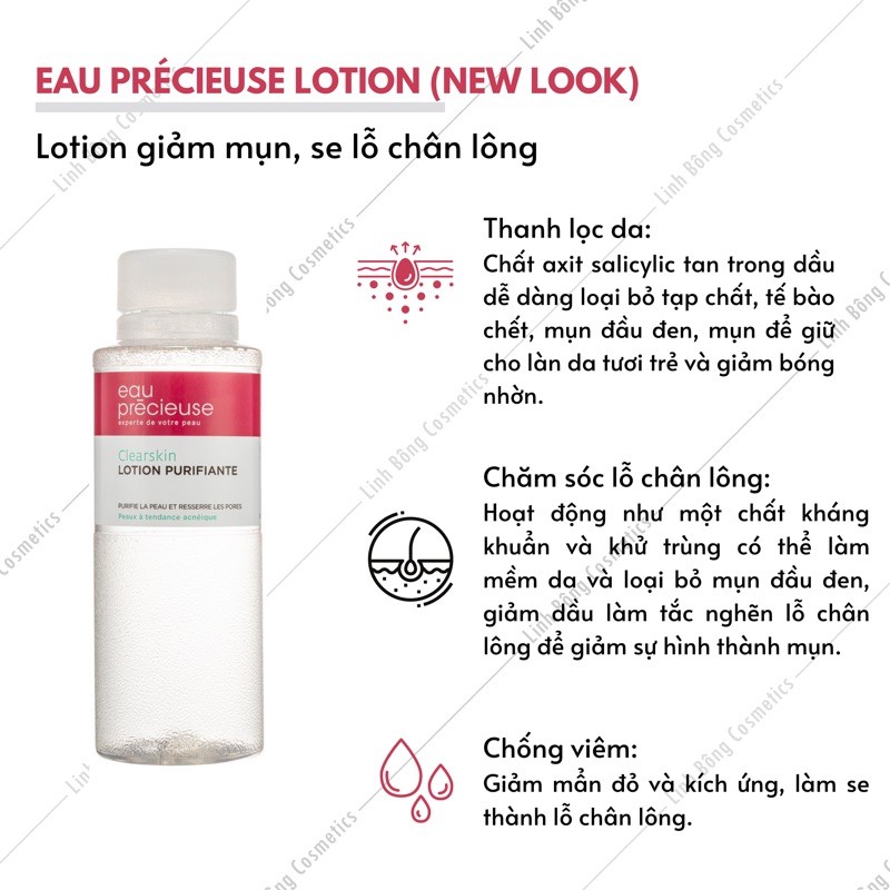 TONER CHO DA DẦU MỤN SIÊU THÍCH EAU PRECIEUSE 375ML