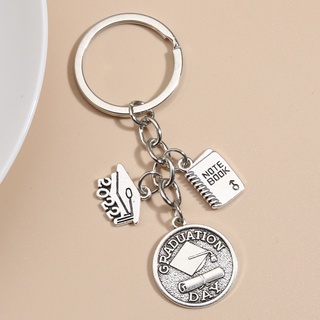 1pc 2024 Tốt Nghiệp Mũ Văn Bằng Sinh Viên Móc Khóa Làm Trường Cao Cấp Móc Khóa Cho Giáo Viên Unisex Quà Tặng Trang Sức