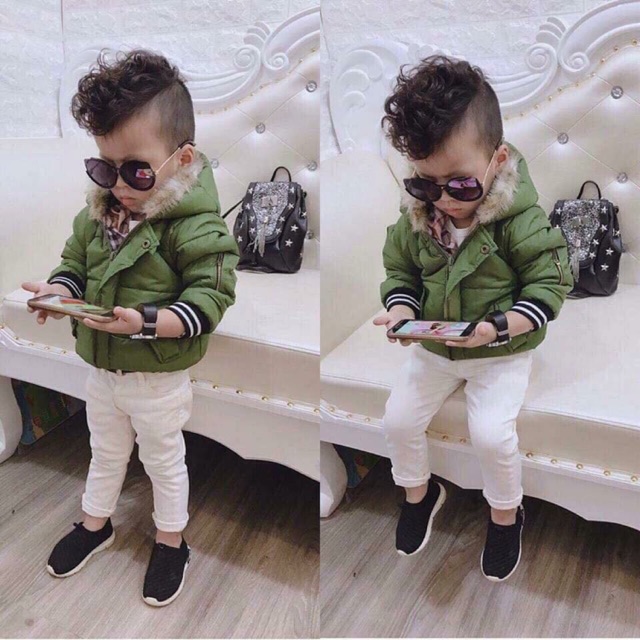 combo áo phao+ áo len ôt( sz 10-14kg)