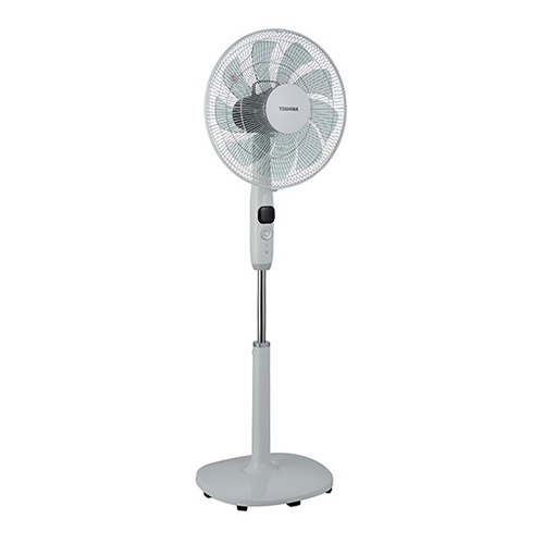 Quạt đứng điều khiển từ xa Toshiba F-LSD10VN 9 cánh có inverter màu xám - Bảo hành hãng 12 tháng