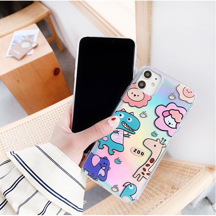 ốp lưng iphone - case iphone Zoo phản quang 5/5s/6/6plus/6s/6splus/7/7plus/8/8plus/x/xs/11/12/pro/max/plus/promax/Mon